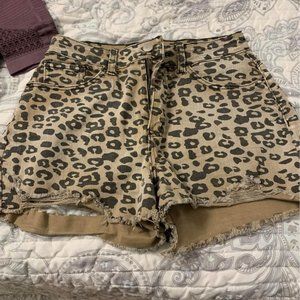 Animal Print Shorts